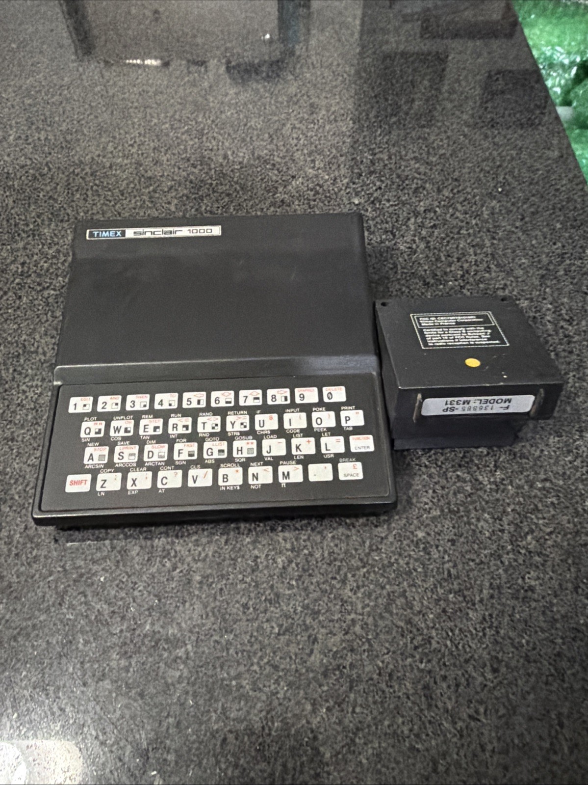 VINTAGE TIMEX SINCLAIR 1000 PERSONAL COMPUTER  - With 1016 RAM Plug