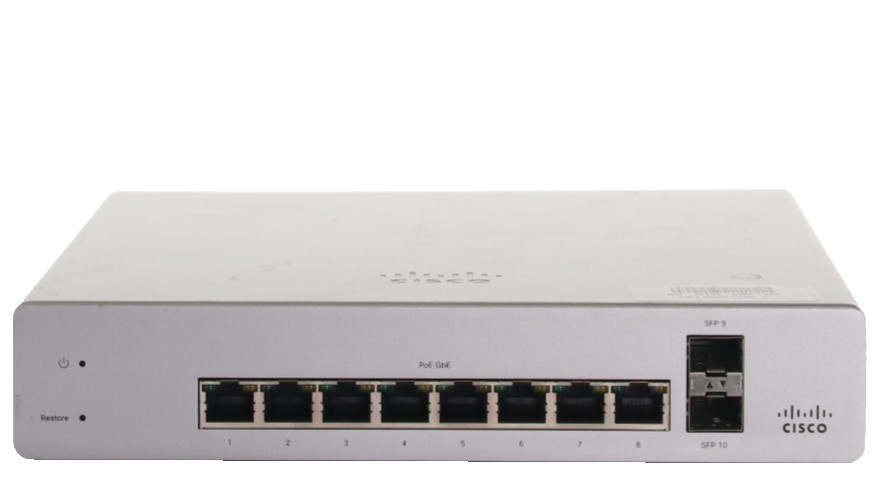 Cisco Meraki MS220-8P 8-Port Gigabit PoE Cloud Managed Network