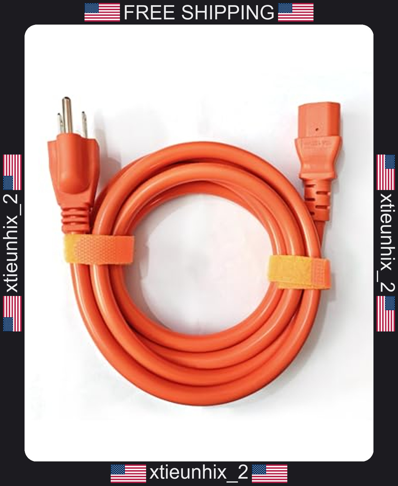Power Station AC Power Cord 6.6FT 14AWG Heavy Duty for Jackery Ecoflow Bluetti