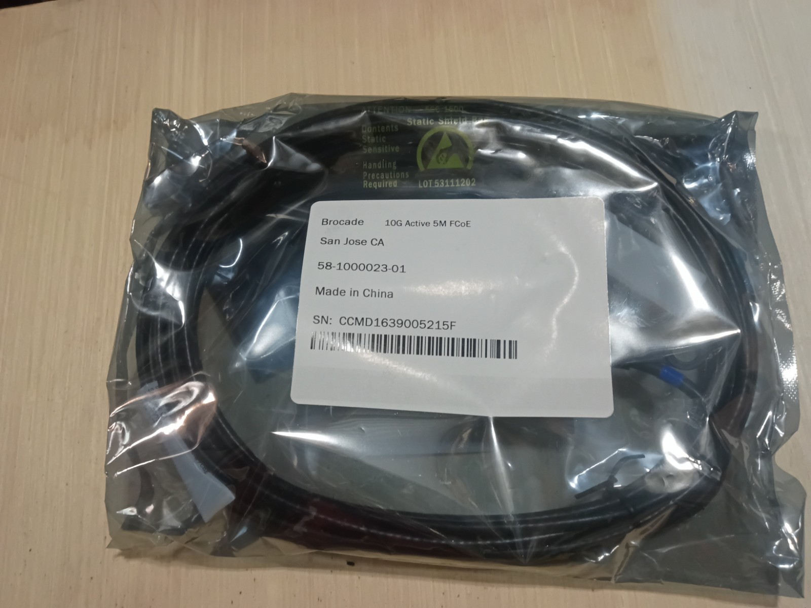 NEW Brocade 10G Active 3M FCoE 58-1000027-01 CABLE