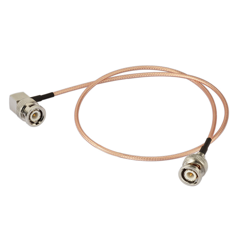 BNC male right angle to straight connector RF Pigtail RG316 Coax Cable 4"~120"