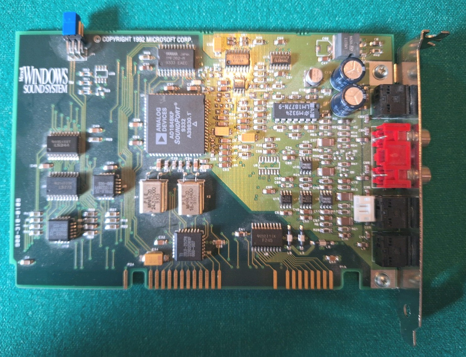 Vintage 1992 Microsoft Windows Soundsystem 16-Bit ISA Sound Card for PC