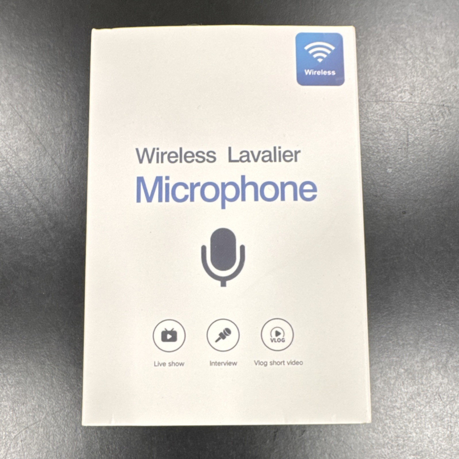 Wireless Lavalier Mic K1 2 Pack Clip-On, USB-C, Plug & Play, Black