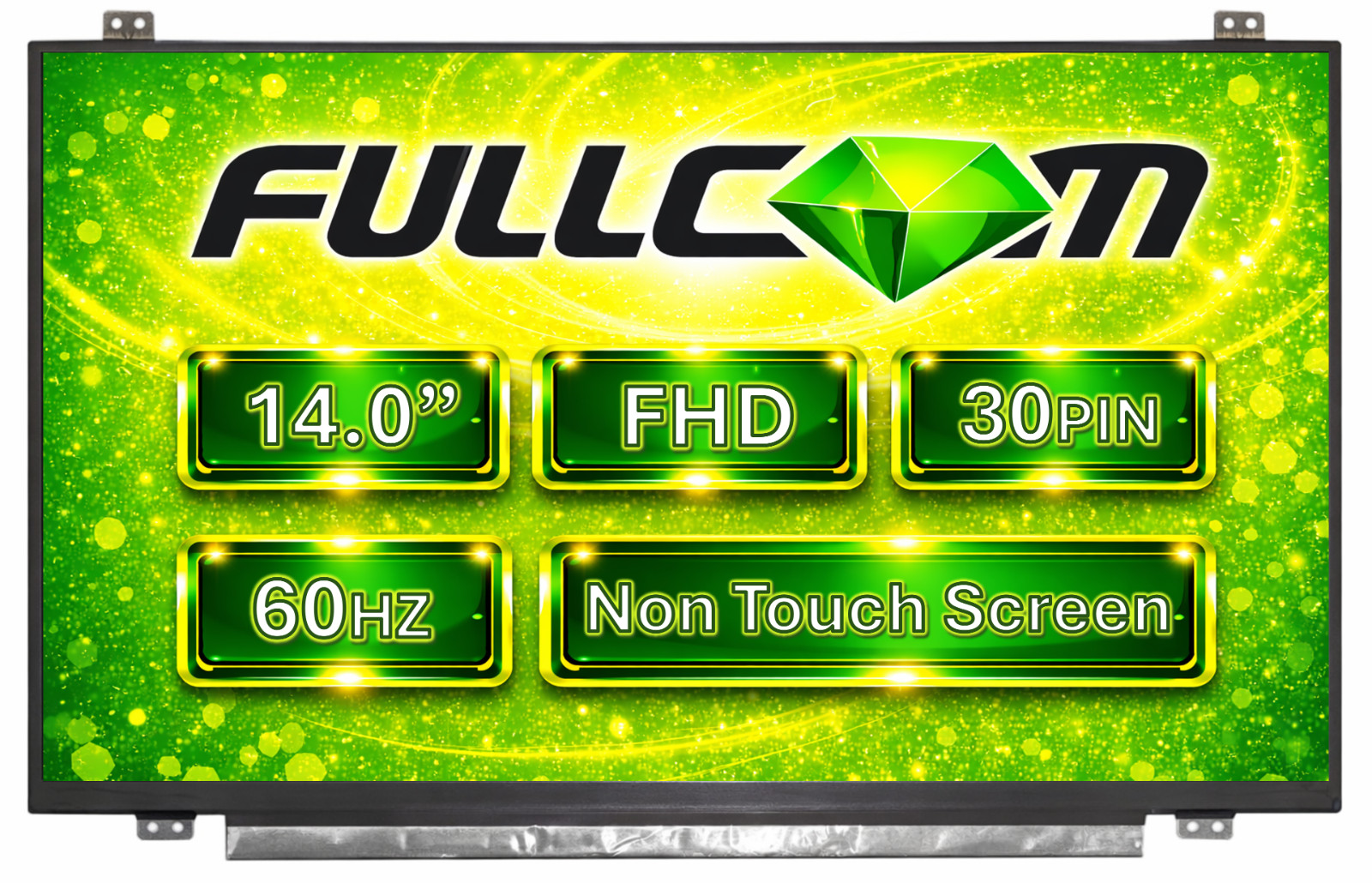 14.0 Inch B140HTN01.2 FHD 1920x1080 (with Brackets) Matte 30 Pin