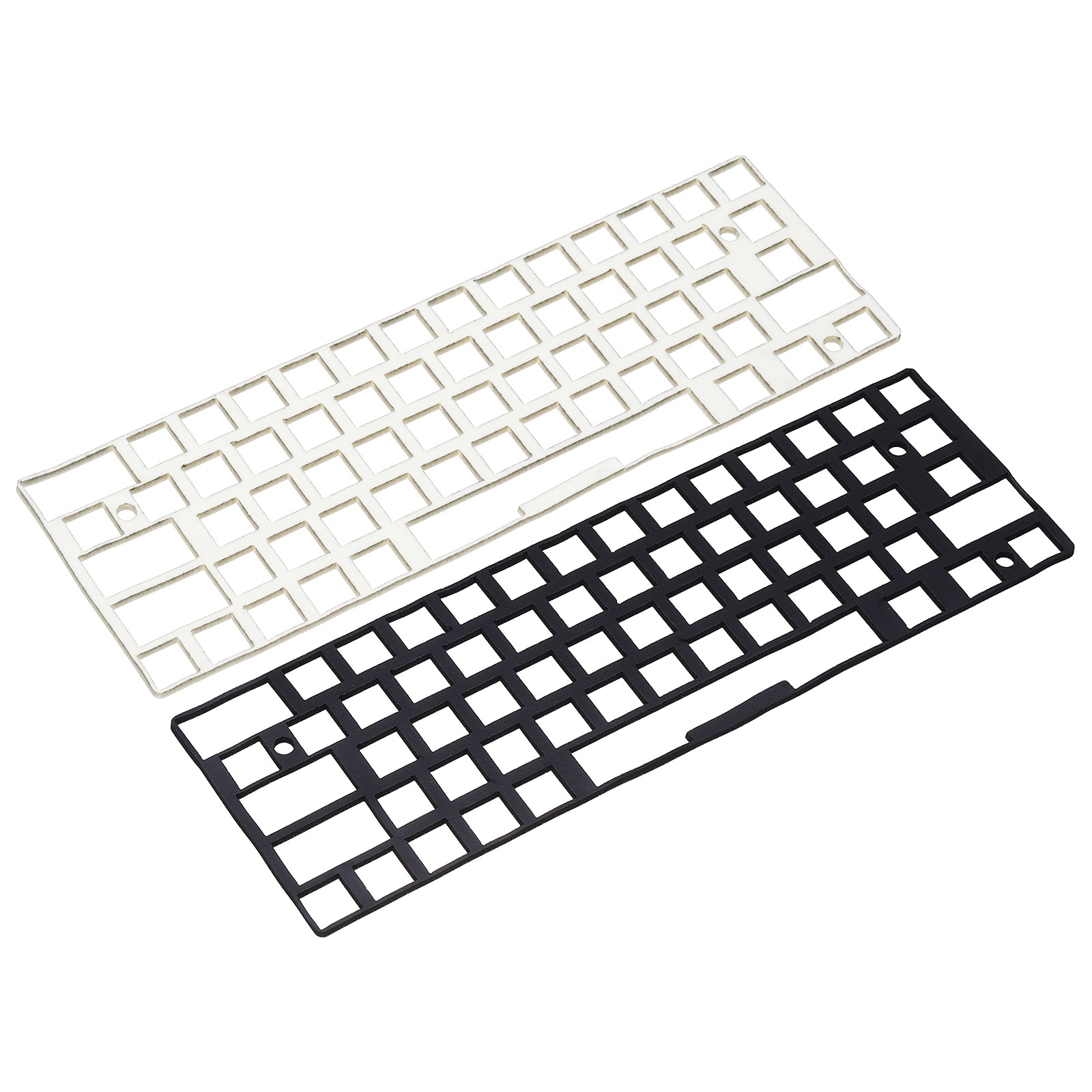 2pcs 4x11" Keyboard Foam 61 Layout Sound Dampening Foam Pads Black/White