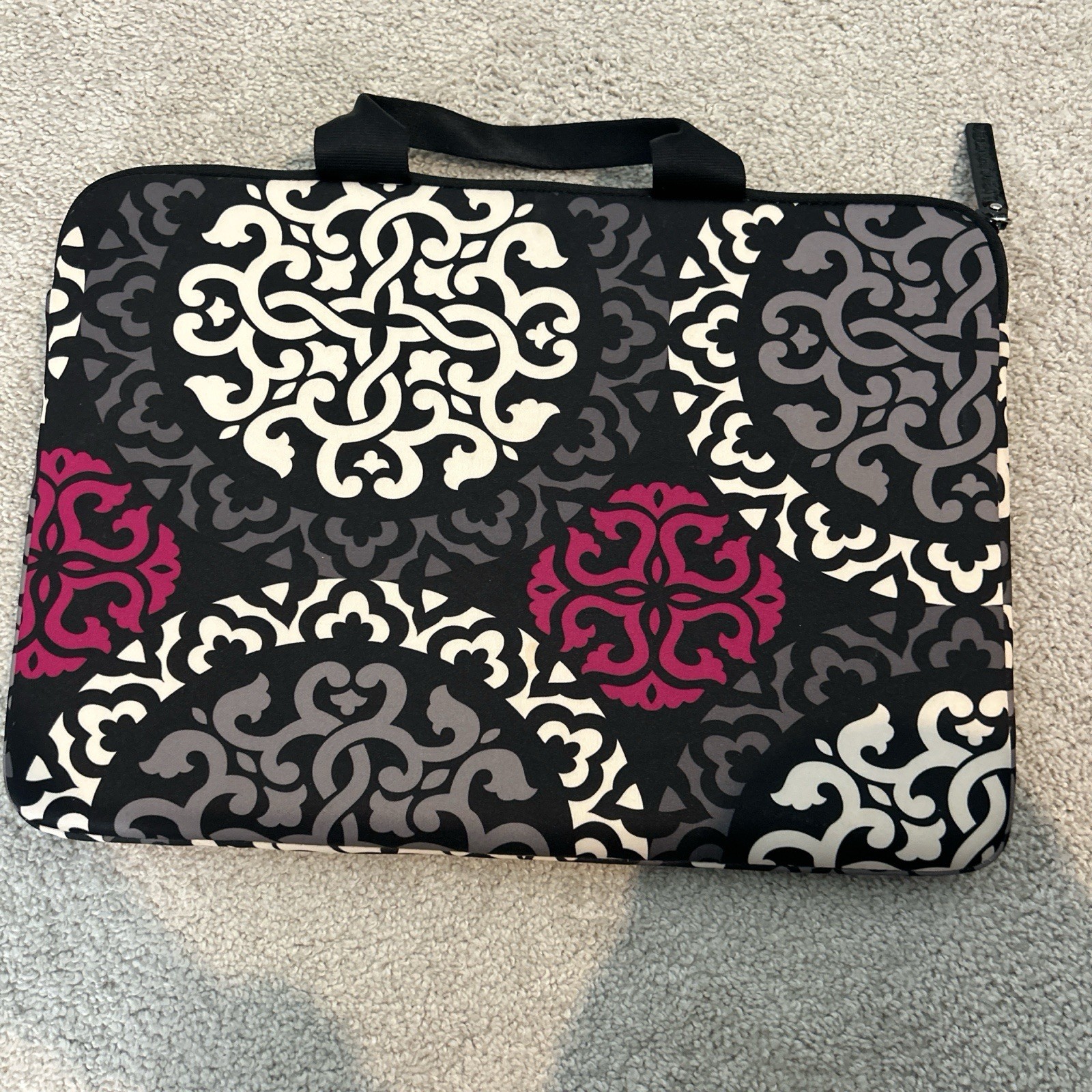 17x12 Padded Laptop Case Summer Cottage Vera Bradley Floral Quilted Cotton 