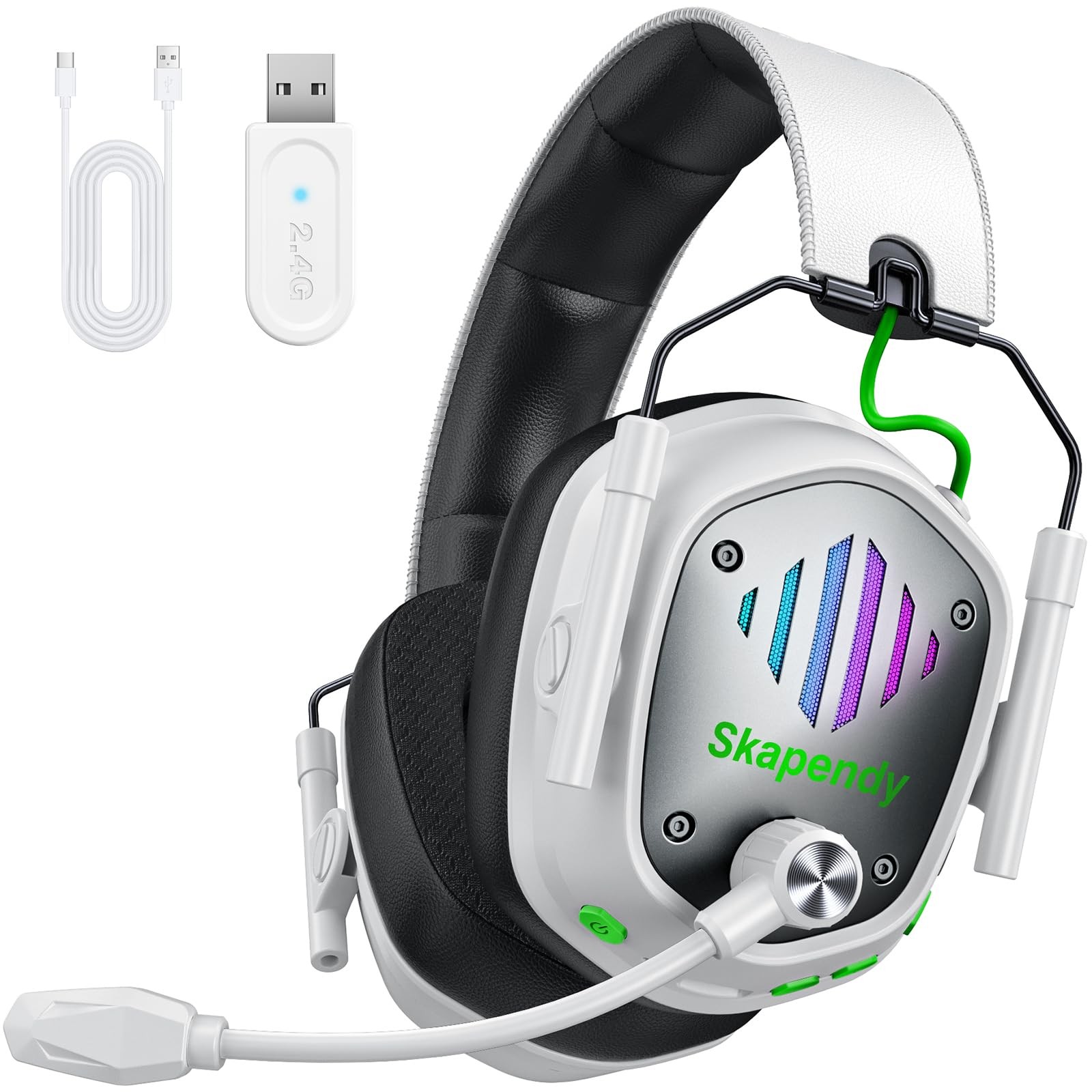 Auriculares Gaming Inalambricos Con Sonido 3D Y Microfono Con Cancelacion