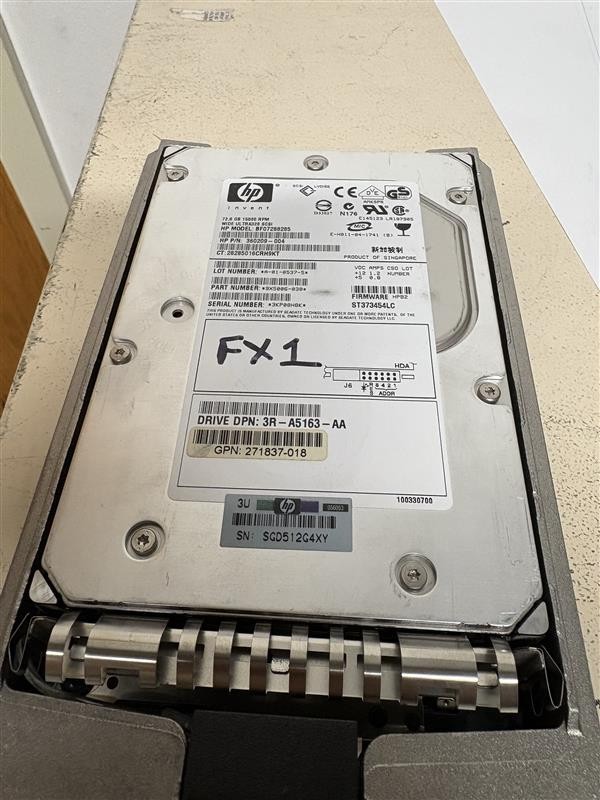 HP 72.8 GB 15000RPM WIDE ULTRA- HARD DRIVE- BF07288285