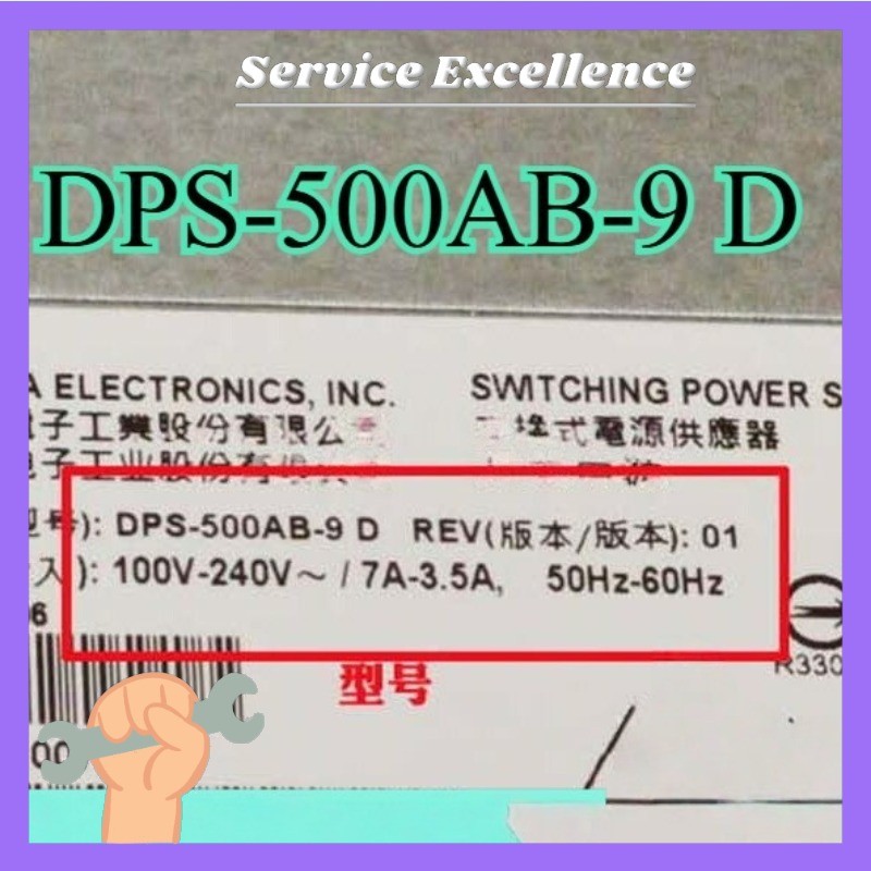 1PCS DPS-500AB-9 A DPS-500AB-9 D DPS-500AB-9 E Delta CRPS 500W Switching Power #