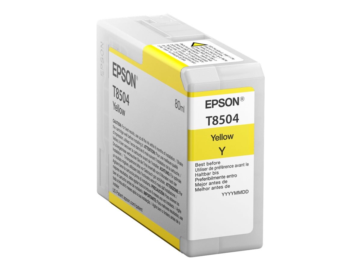 Epson Yellow Cartridge T 850 80ml T 8504 Printer Cartridge C13T850400