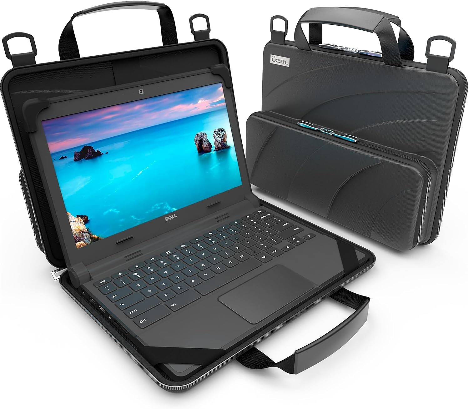 11-11.6 Inch Always-on Chromebook Protective Hard Case with Adjustable Shoulder