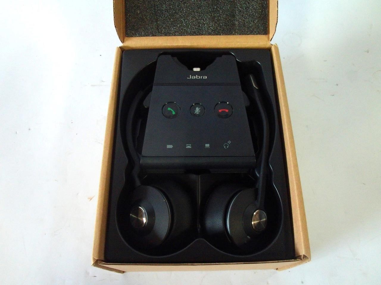 Jabra Engage 65 Charging Base WHB051BS 9559-553-125 W/ Headset and Adapter