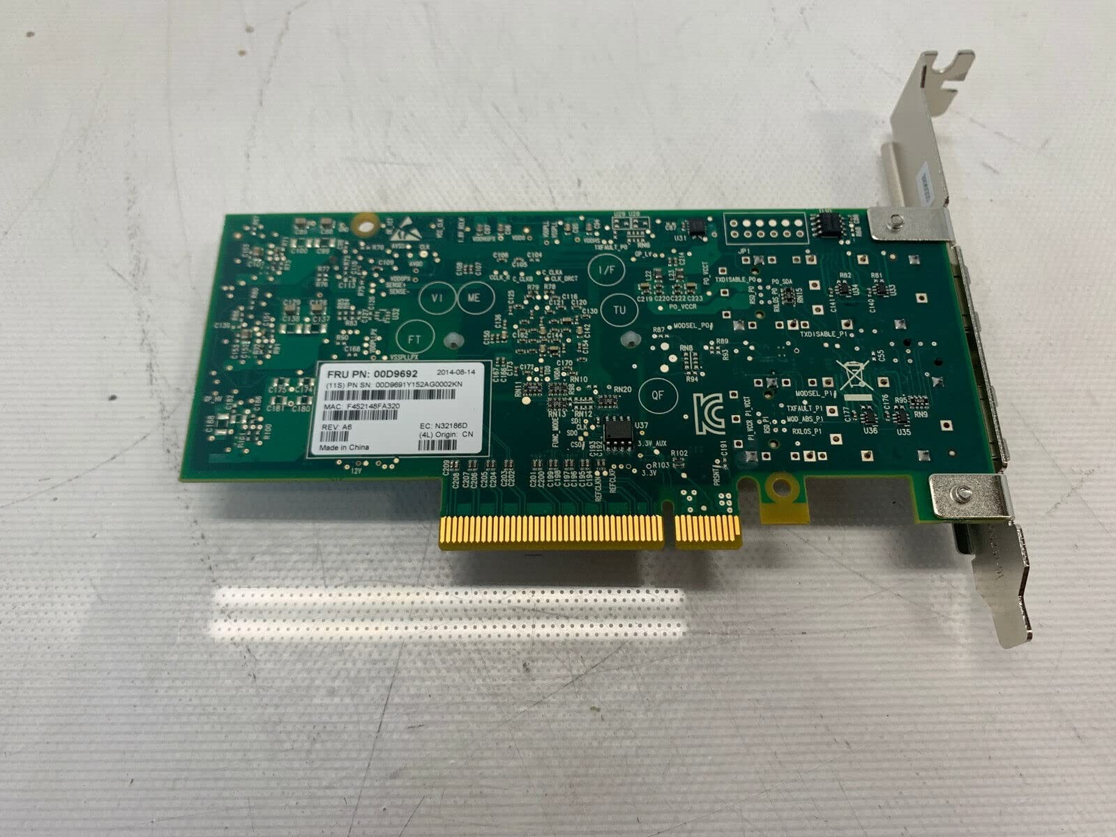 IBM 00D9692 - IBM Mellanox ConnectX-3 Dual Port SFP+ (Free) 10GbE Adapter 00D9