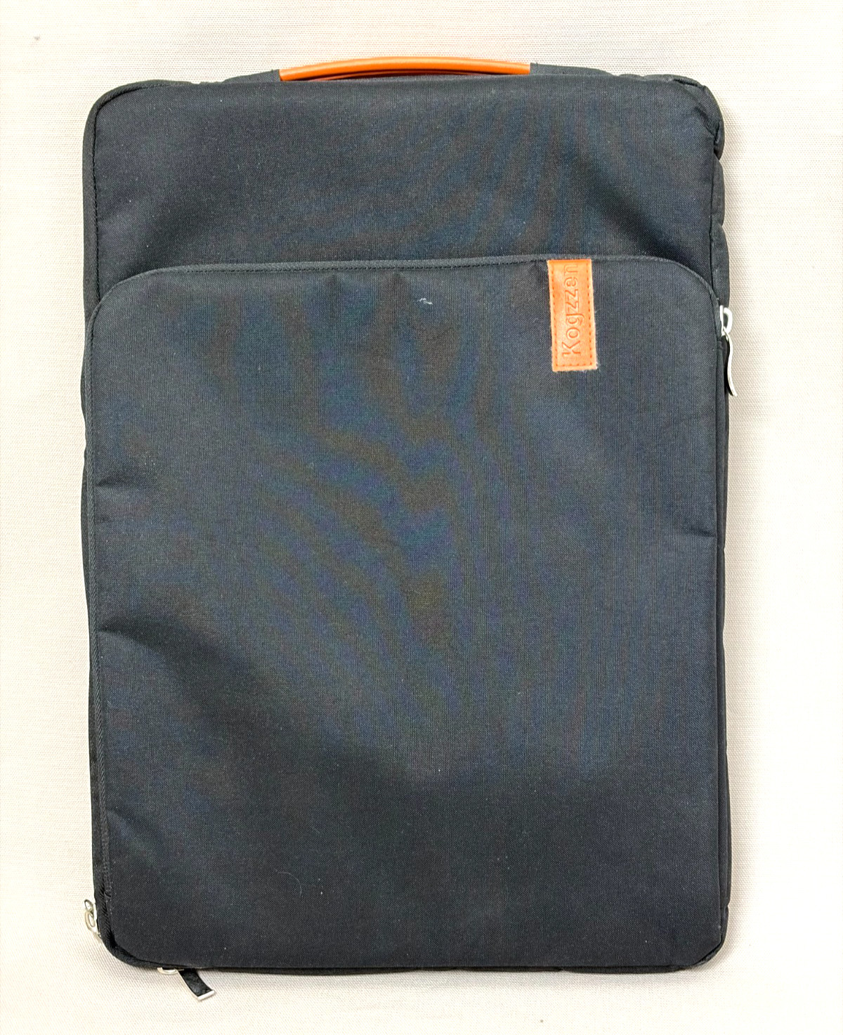 Kogzzen 15 15.6 Inch Laptop Sleeve Case Bag Padded Handle Black Fleece Lined