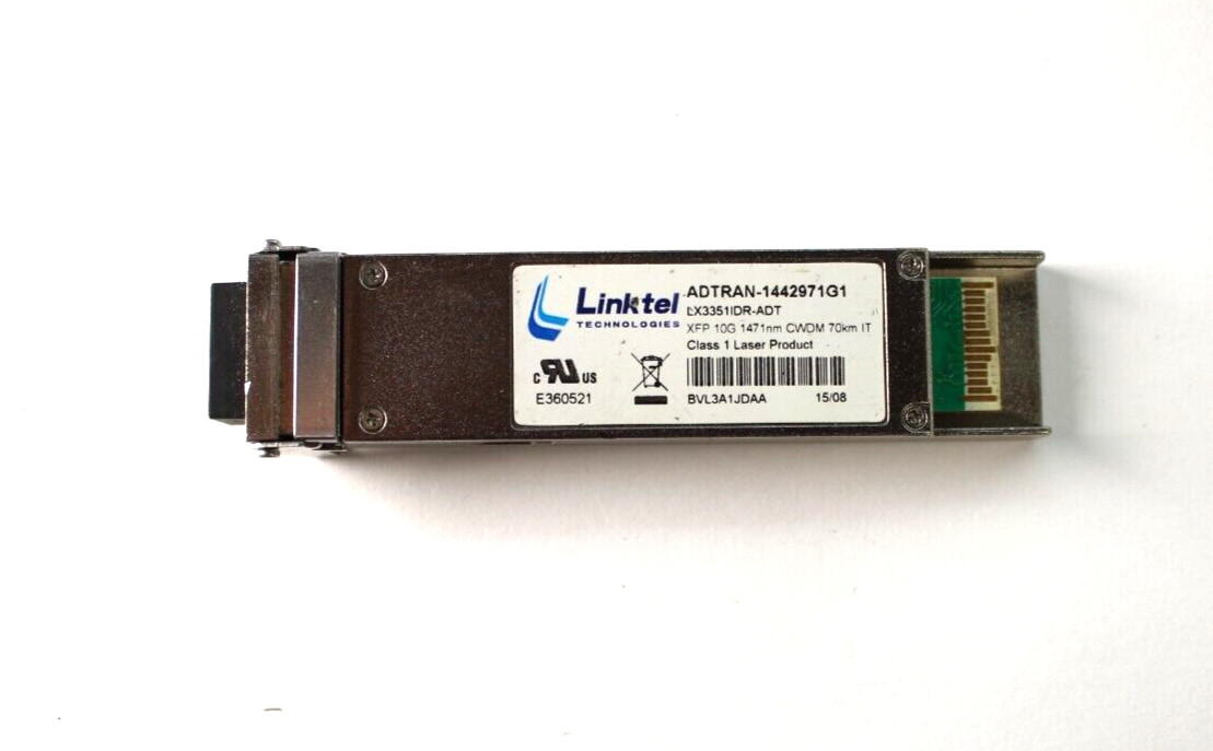 Linktel ADTRAN-1442971G1 LX3351IDR-ADT XFP 10G 1471nm 70Km IT CWDM Transceiver