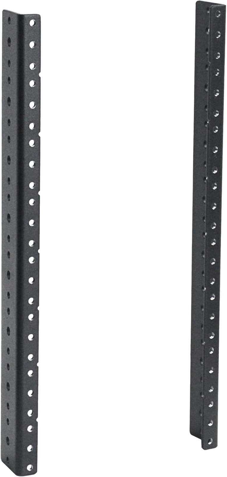 2 PCS 8U Rack Rails Tapered Holes Rack Mount Rails for Recording & Network Woode