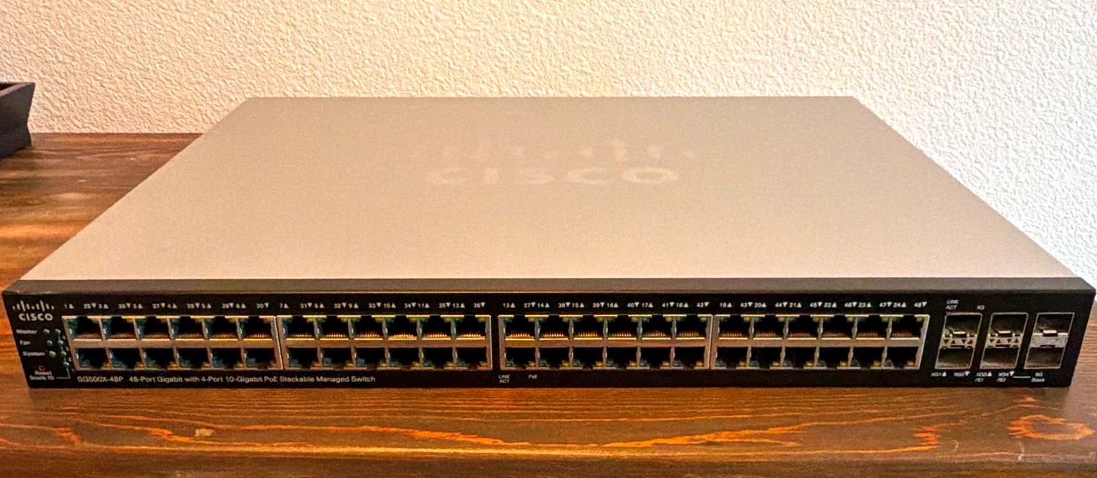 Cisco SG500X-48P 48-Port Gigabit PoE L3 Managed Switch 4x 10G SFP+