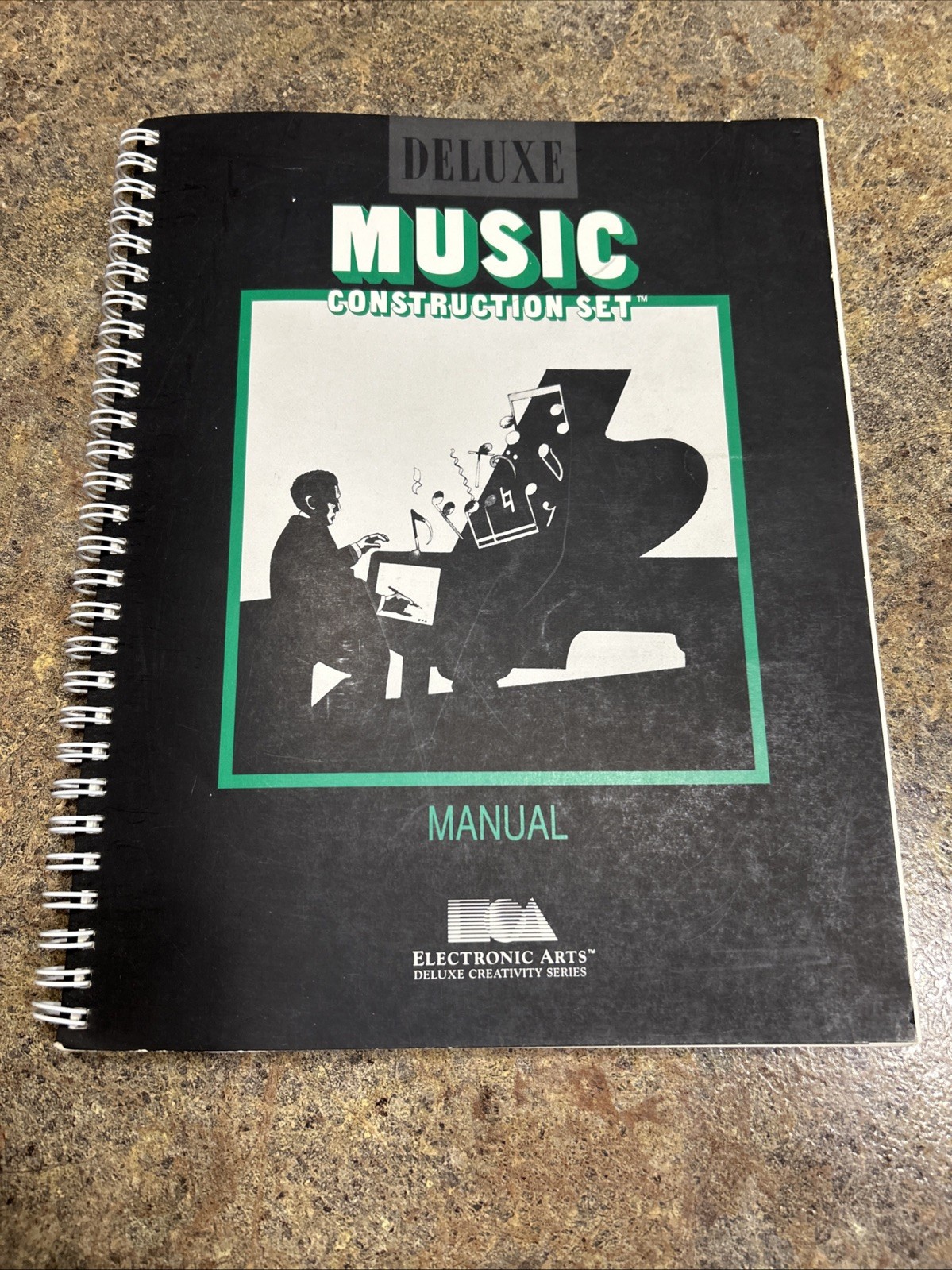 Vintage Deluxe Music Construction Set Manual Commodore 64 Computer 1986