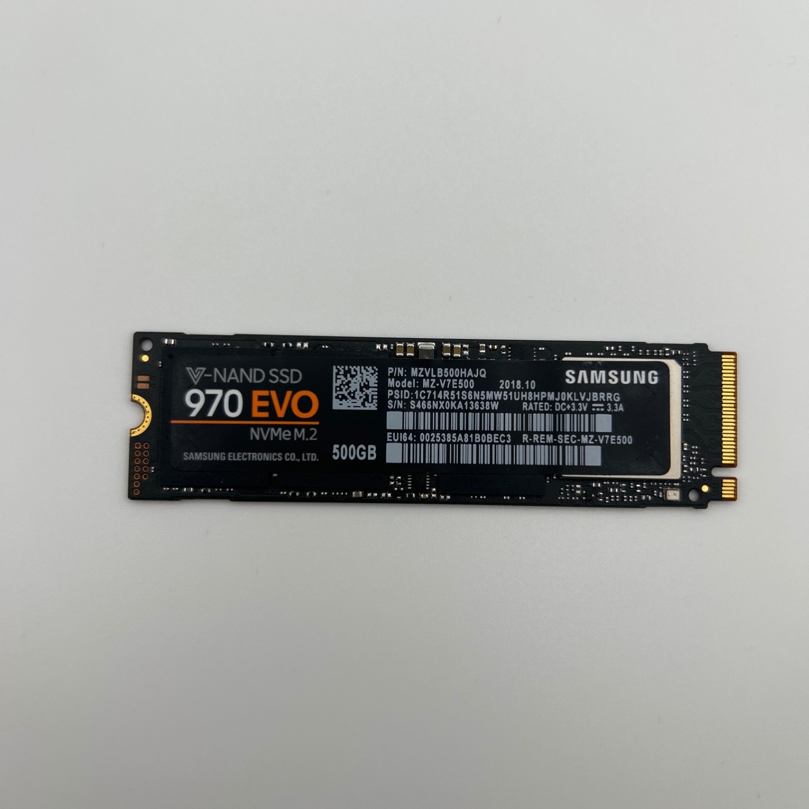 Samsung 970 Evo 500GB SSD MZ-V7E500