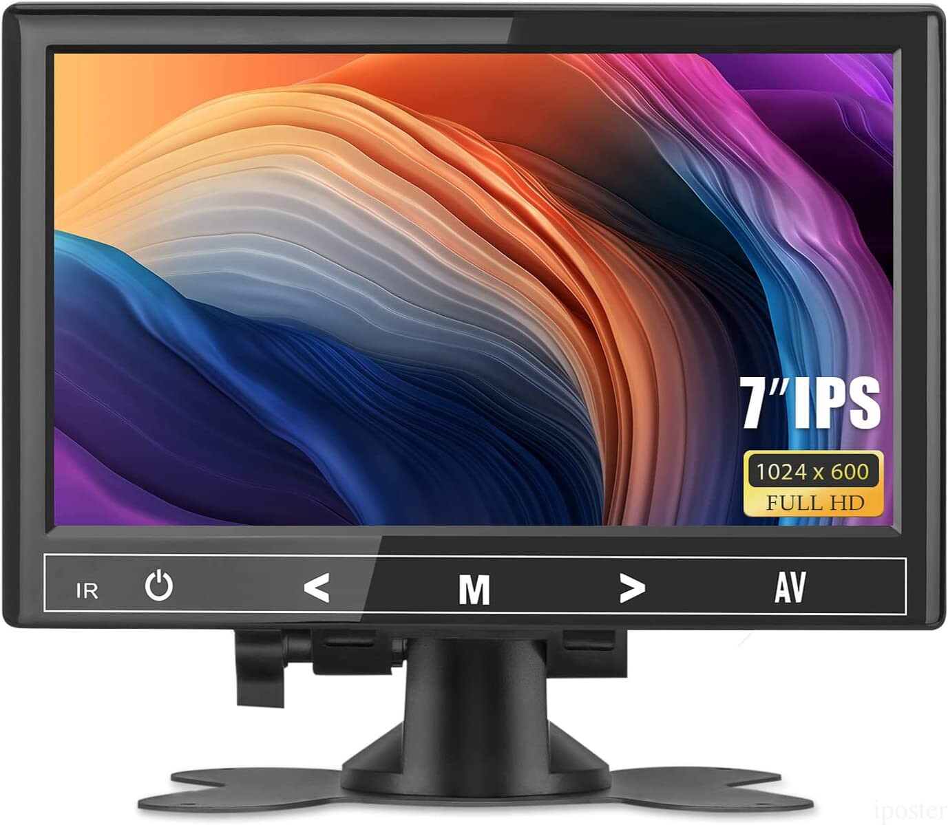 US 7" Portable Small HDMI LCD Monitor w/Speaker For PC/TV/Security system VGA