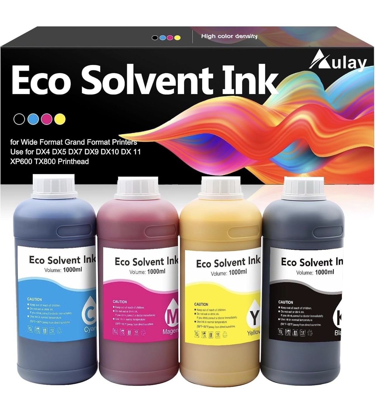 4 Color Eco Solvent Ink for Epson DX5 DX7 XP600 TX800 Inkjet Printer