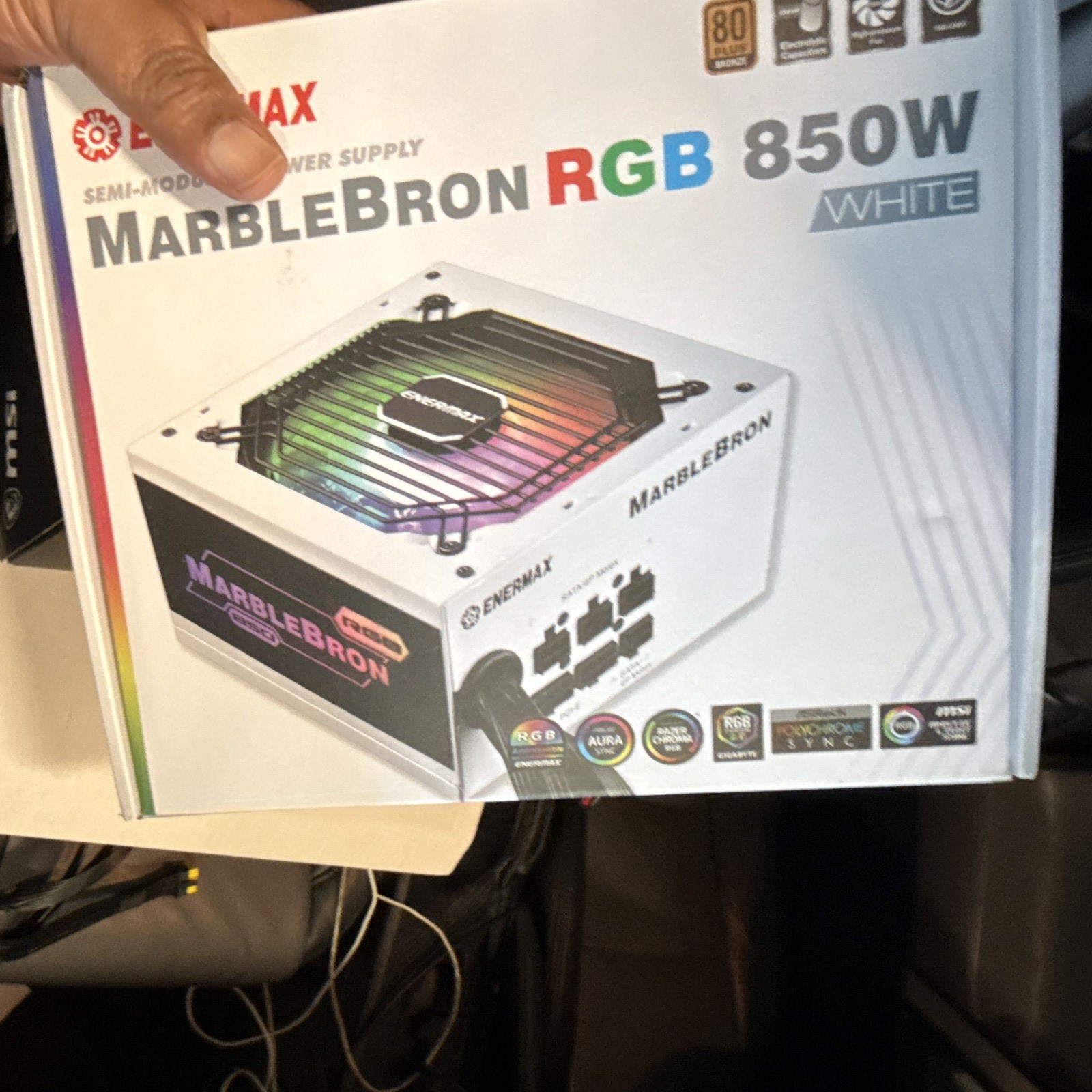 Enermax MarbleBron RGB 850W White ATX Semi-Modular PSU 80+ Bronze