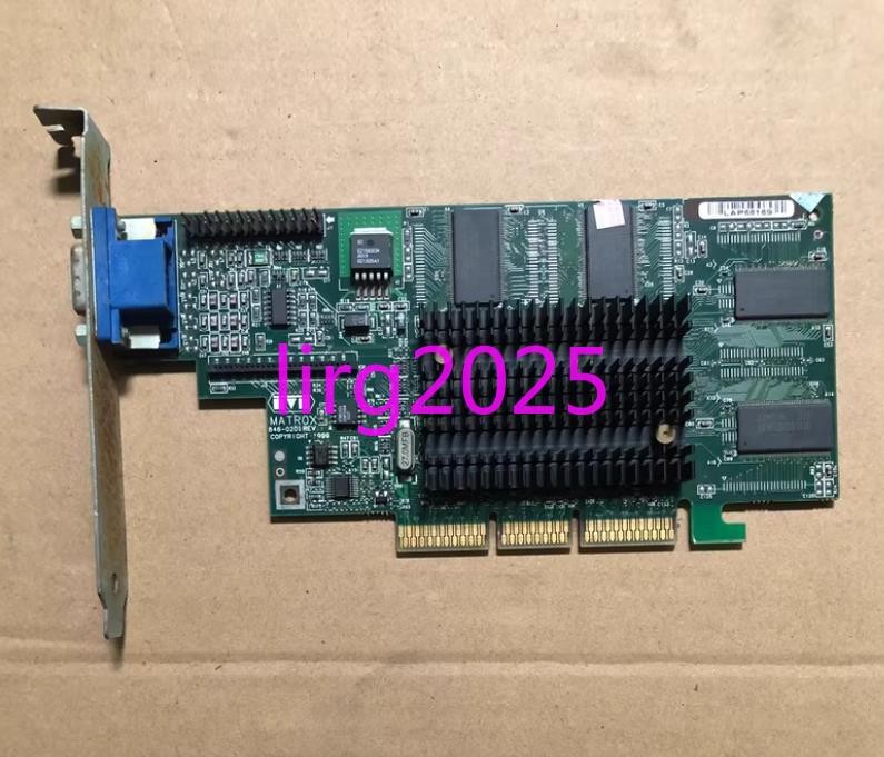 1pc used MATROX G64+M4A32DG graphics card