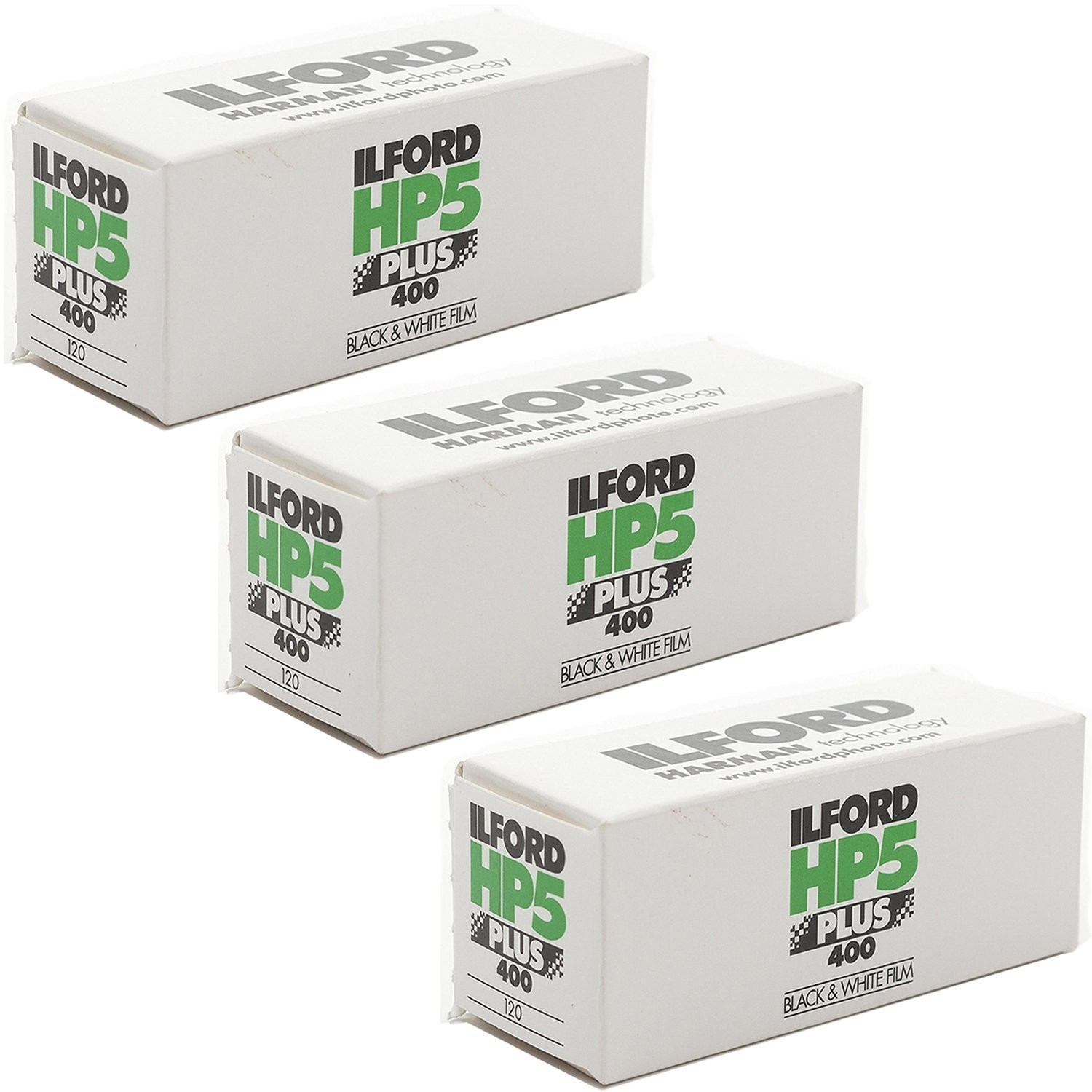3 Rolls Ilford HP5 400 120 Film 