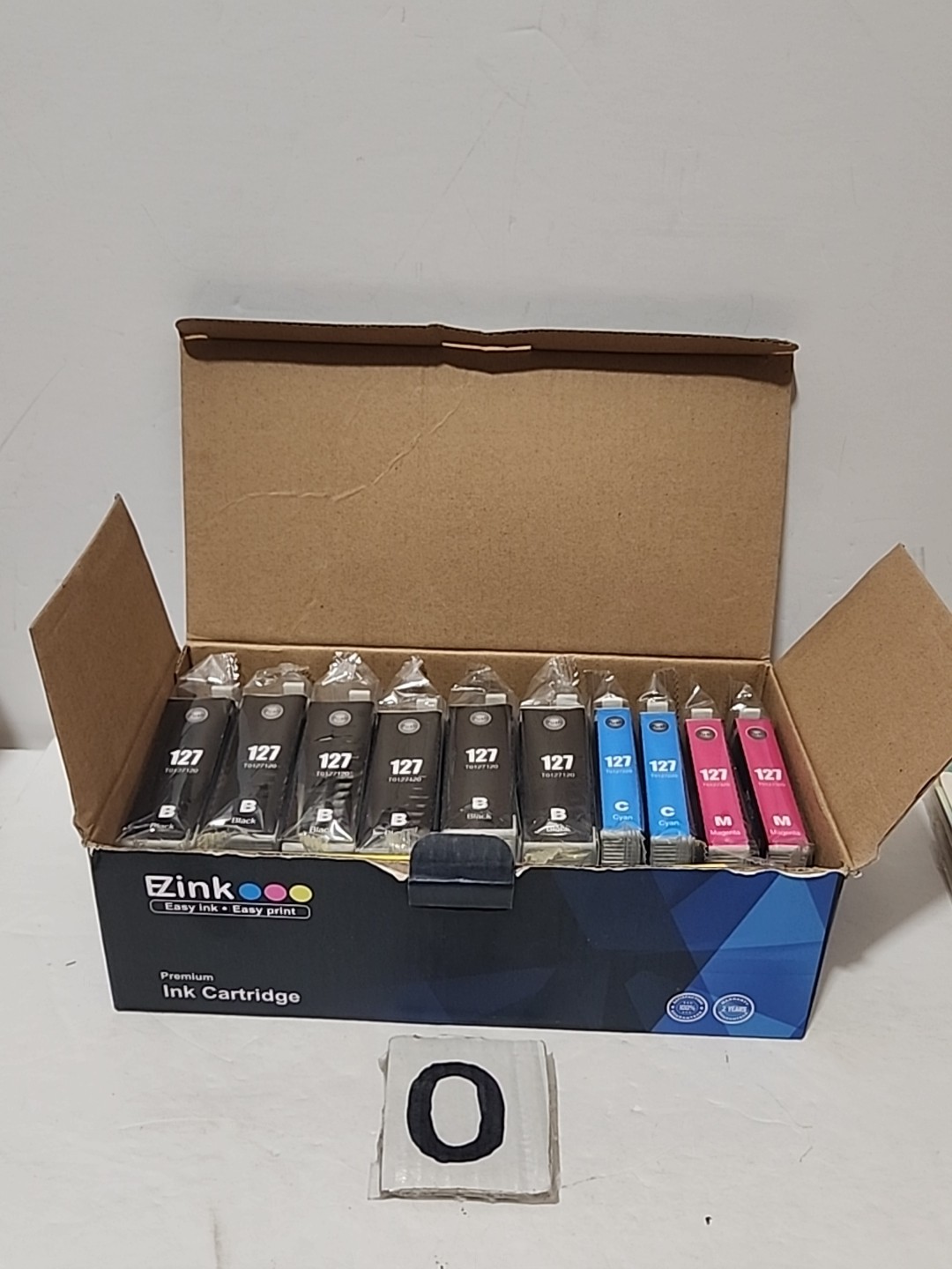 EZink Easy Ink- Easy Print Premium Ink Cartridge (127 TO127120) 12 Pack Open Box