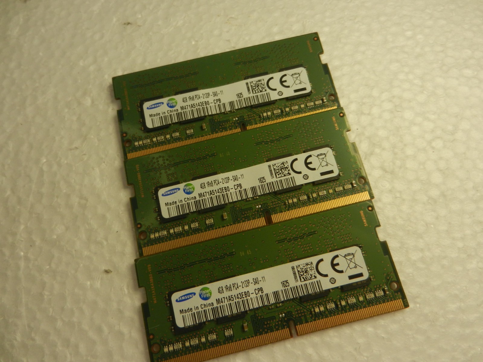 12GB - 3X Samsung M471A5143EB0-CPB RAM MEMORY 1Rx8 PC4-2133P for Laptop 3x 4GB
