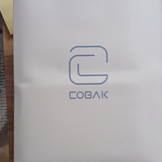 Cobak Folding Folio Case Canvas Floral Design White Gray