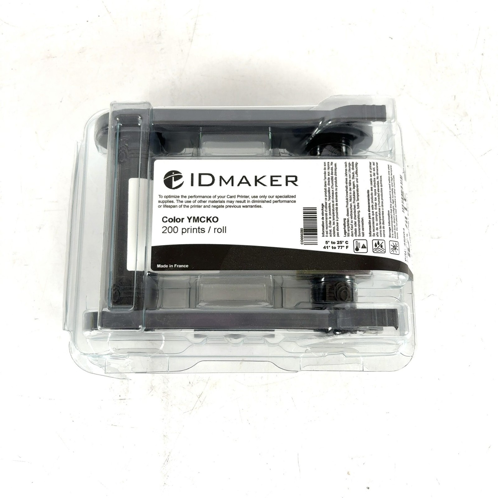 IDVille ID Maker Printer Ribbon YMCKO Roll 46804 200 prints
