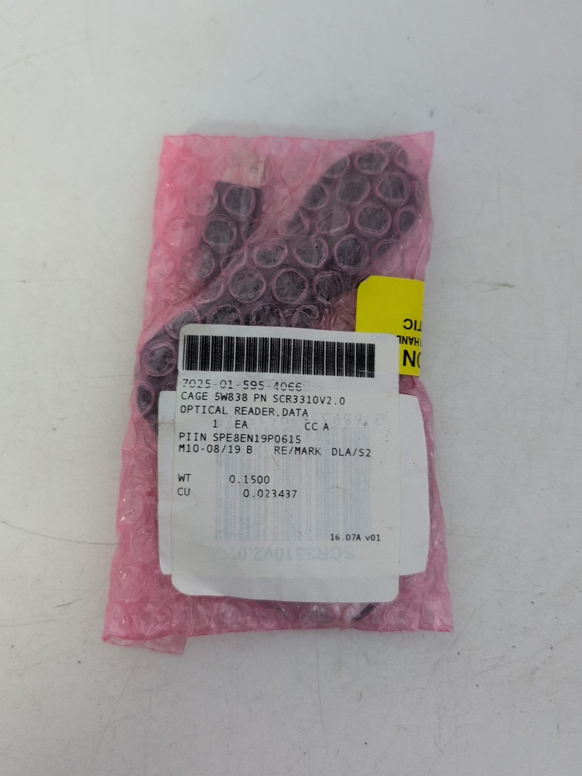 Identive SCR3310 V2.0 SmartOS Optical Reader, Data