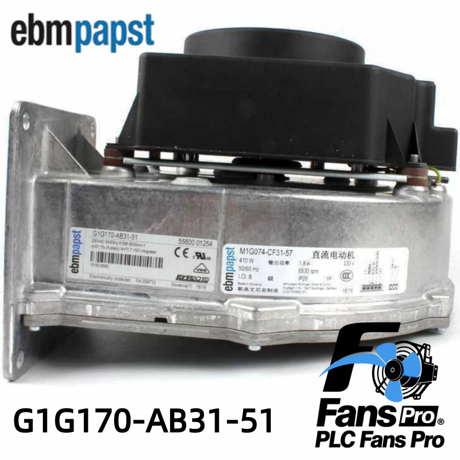 1PCS New Ebmpapst G1G170-AB31-51 230V 410W Gas Boiler Cooling Fan Fast Shipping