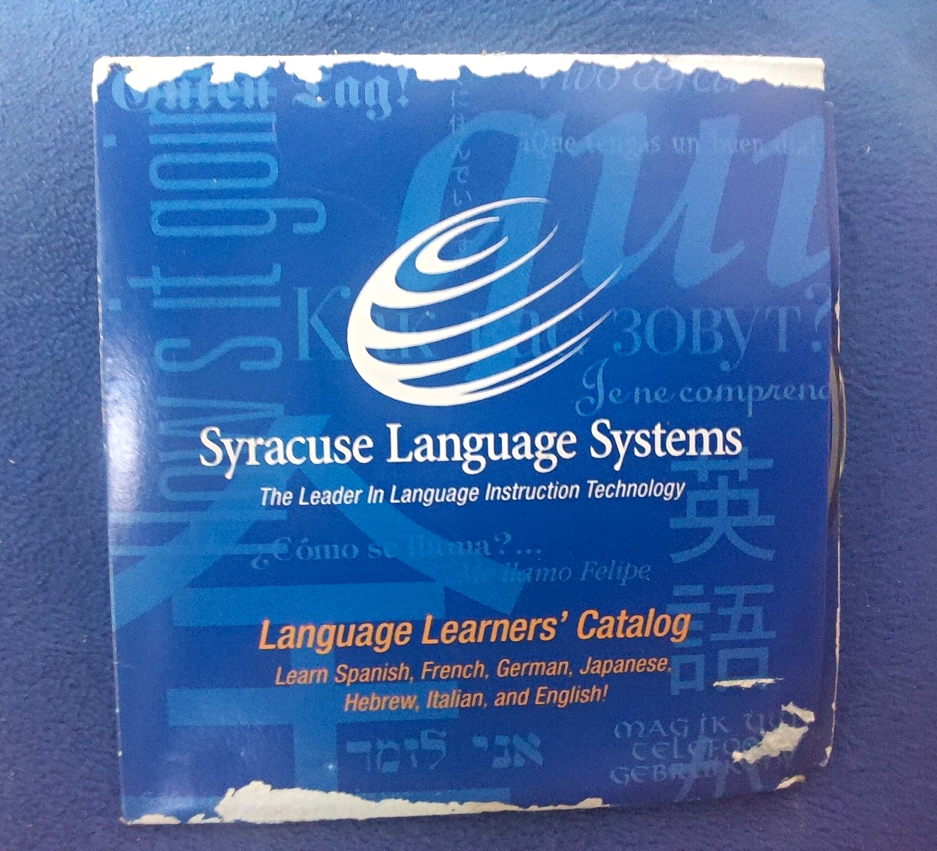Syracuse Language Systems Language Learners' Catalog CD Spanish/French/German