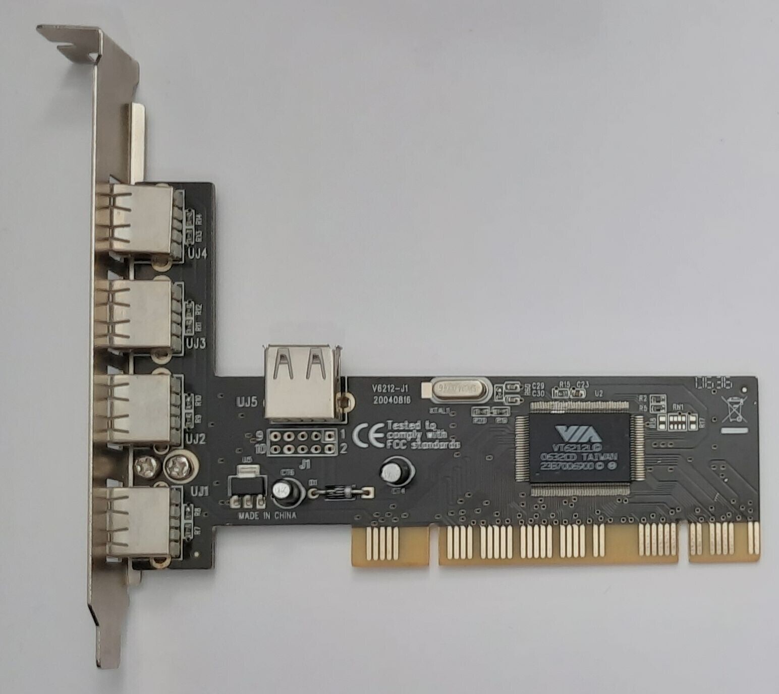 HAMA USB 2.0 Card 5way PCI Controller (VIA, Retro, 2006)
