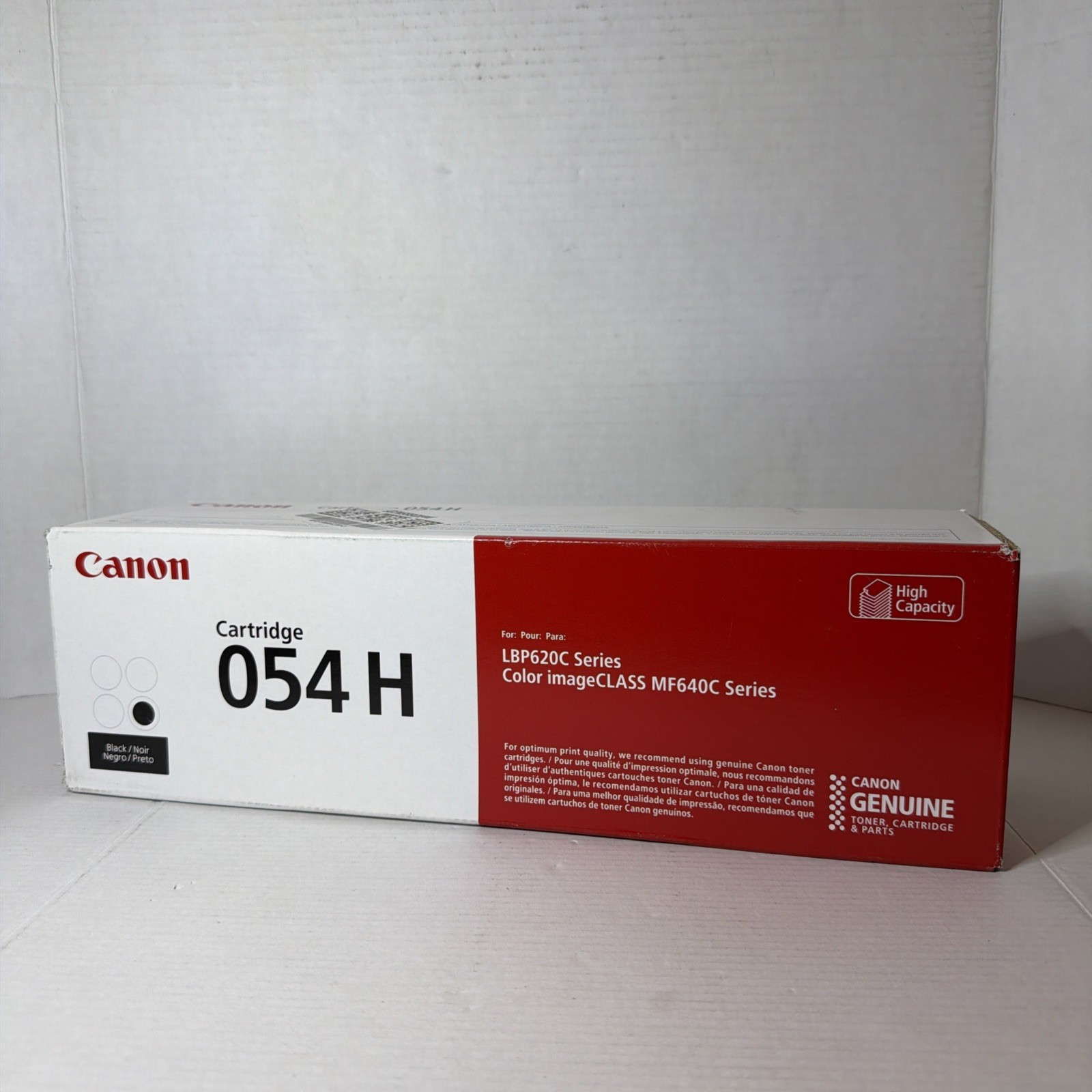 Canon 054H Black Toner Genuine OEM High Yield  New Sealed LBP620C Series