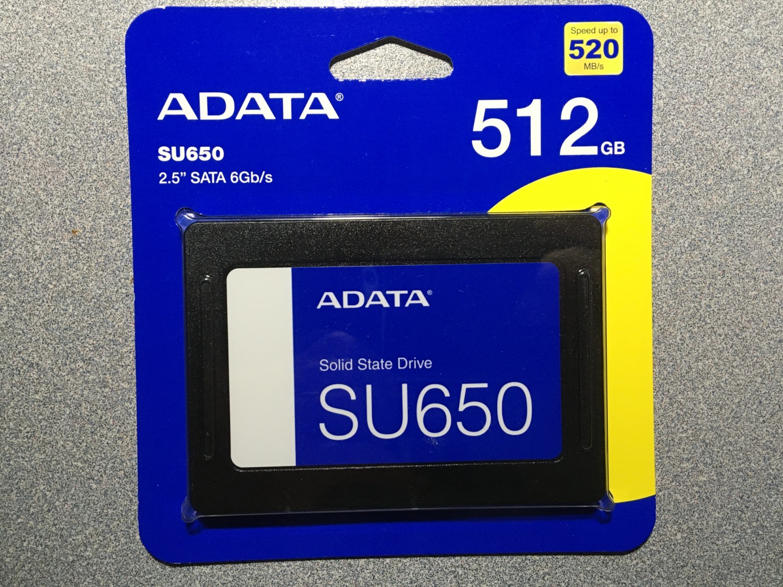 New Seald ADATA Ultimate SU650 512GB 2.5" SATA III SSD (ASU650SS-512GT-R)