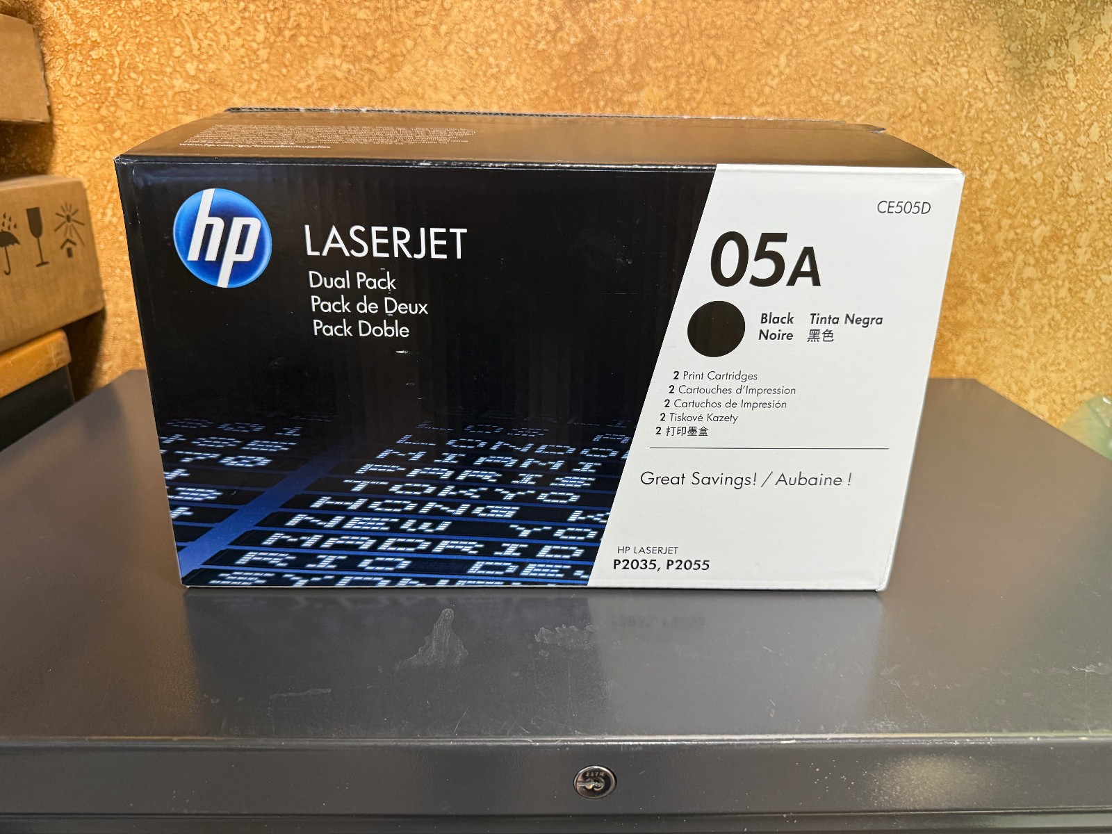 HP 05A Laserjet Toner DUAL Pack CE505D Toner Cartridges CE505A OPEN BOX