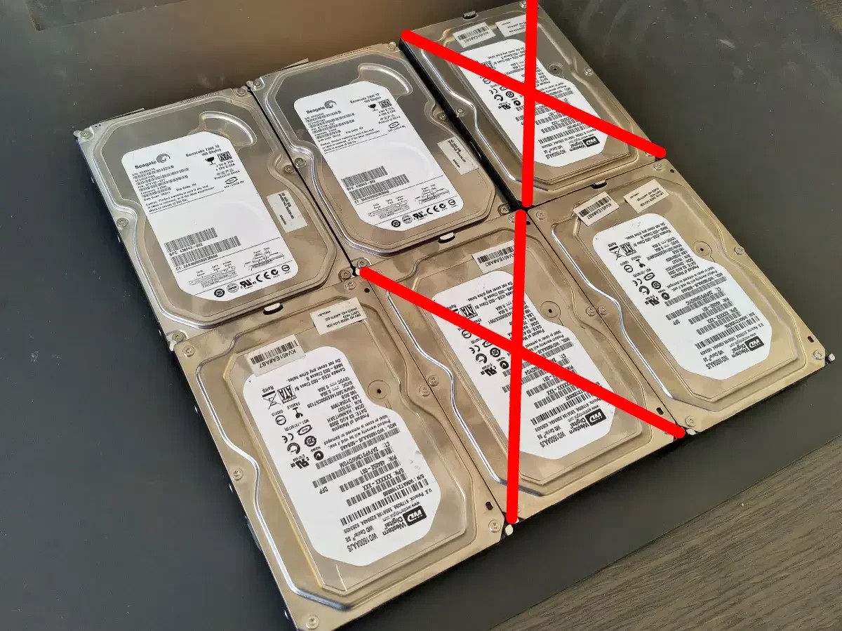 4 hdd 160GB SATA 3.5"