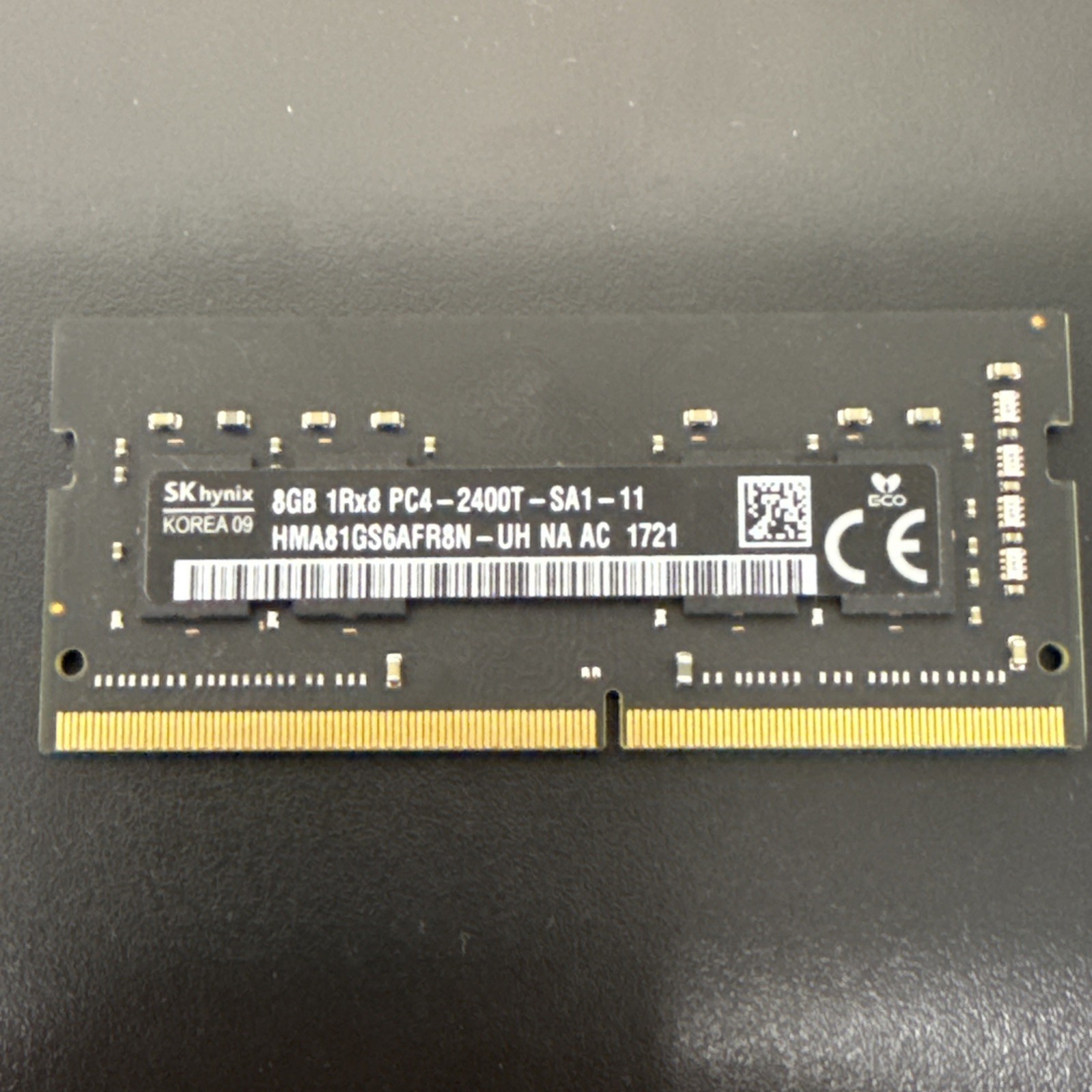 SKHYNIX HMA81GS6AFR8N-UH NA AC 8GB 1Rx8 PC4-2400T SODIMM Laptop RAM. SKU224652