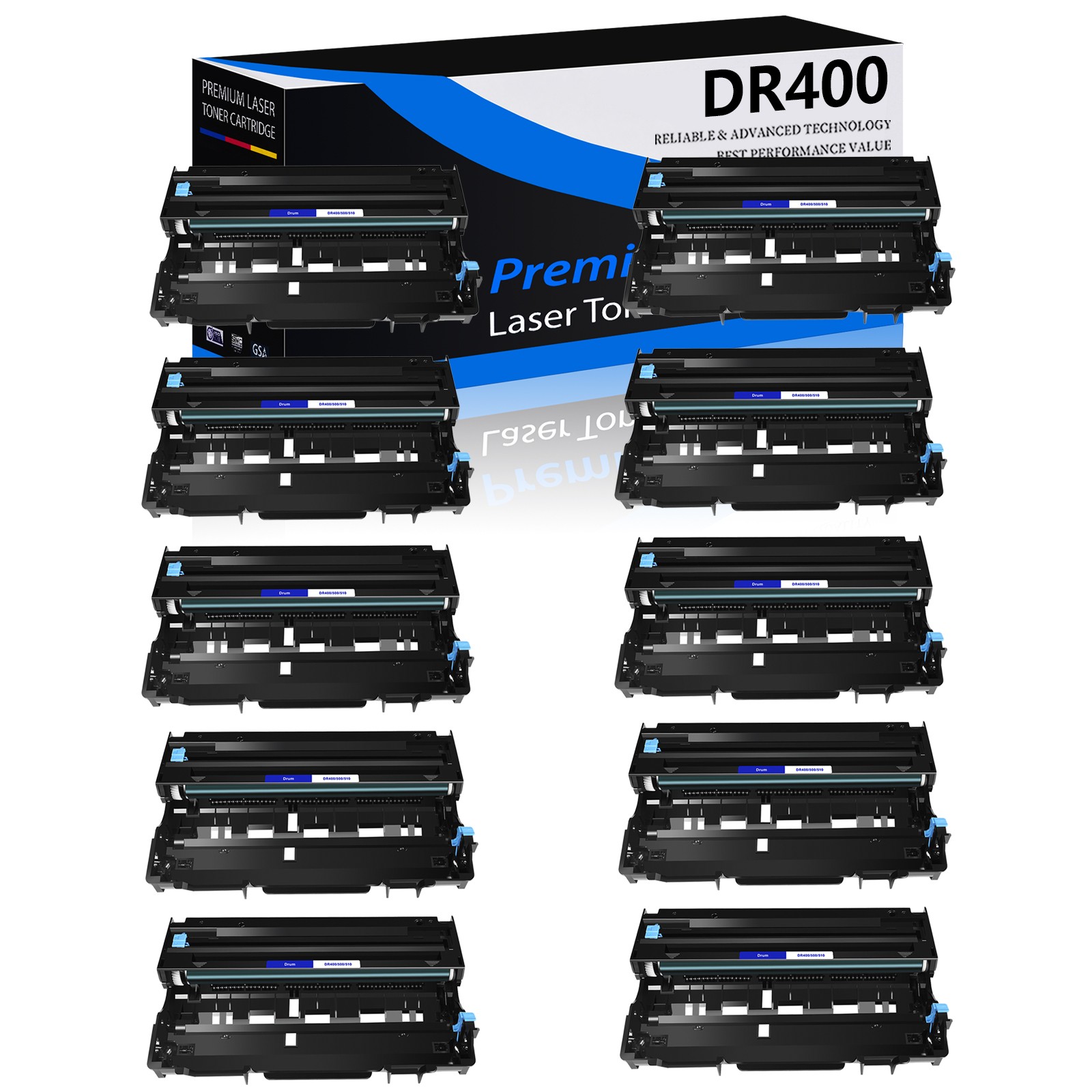 10PK DR400 DR500 Drum Unit Compatible For Brother Intellifax 4100 4750 5750