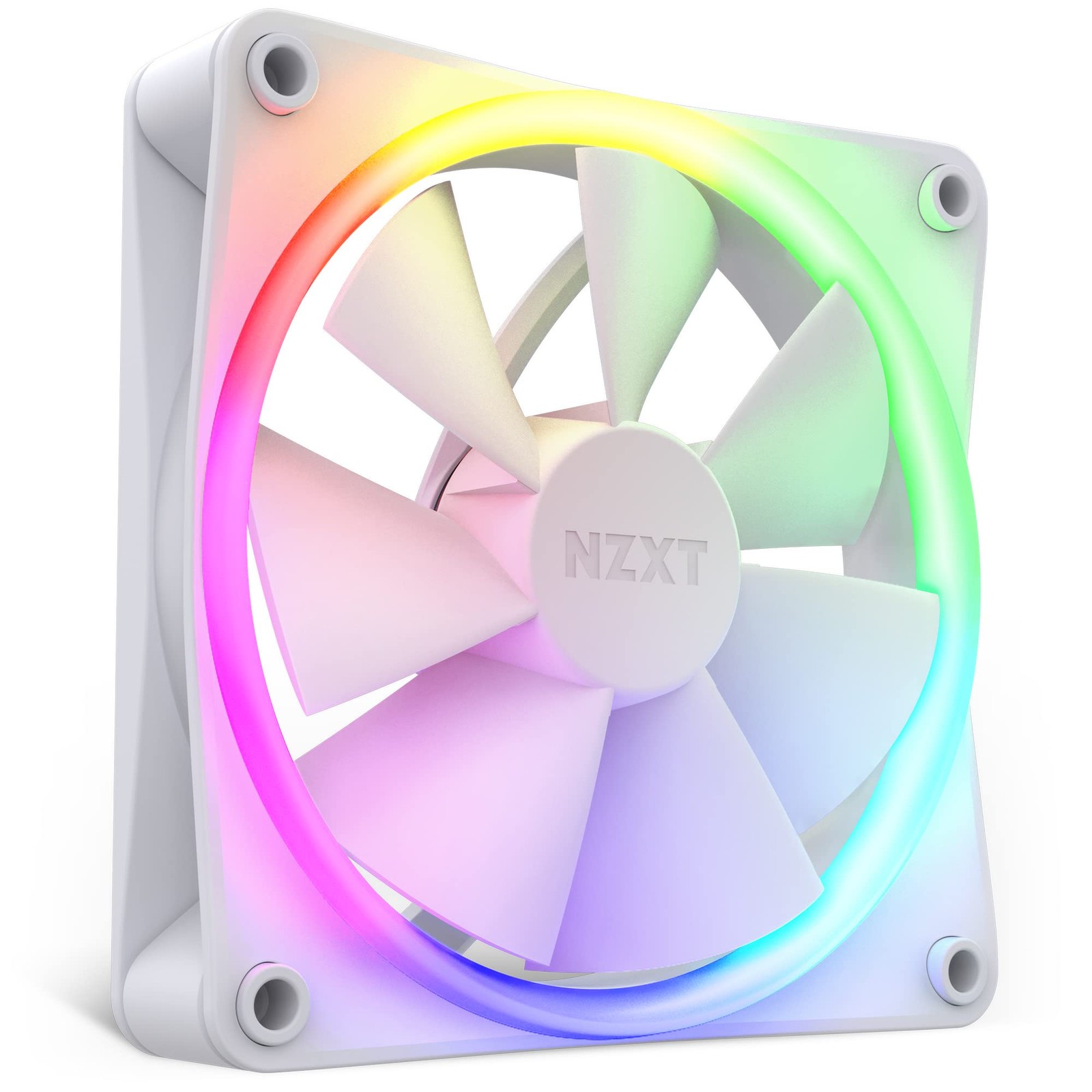 AER F120 RGB White High Performance Airflow Fan Single PC Cooling Case