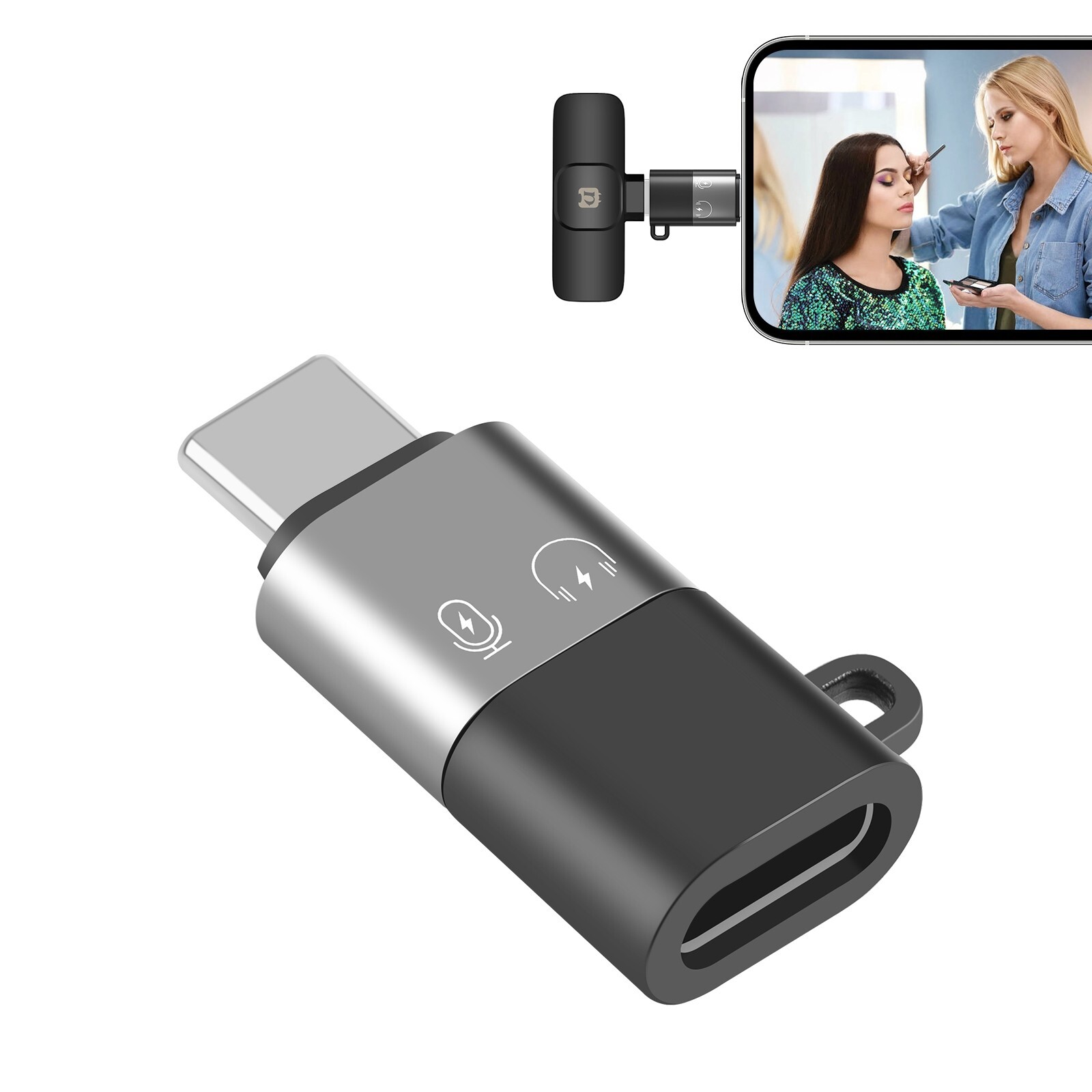 Adaptador USB-C/Tipo-C a USB-C/Tipo-C OTG PULUZ (negro)