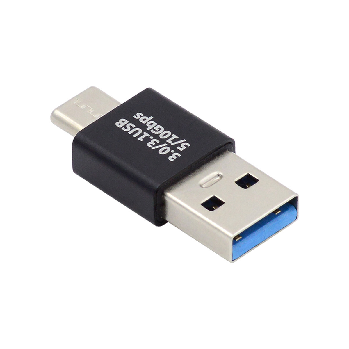 Cablecy USB3.0 Type A Male to USB 3.1 Type C Male Data 10Gbps Charge Adapter