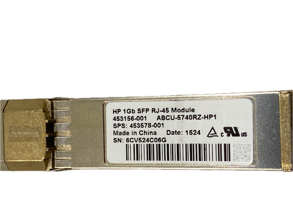 453154-B21 I Genuine HP 1Gb RJ45 SFP Module  453578-001 453156-001 Transceiver
