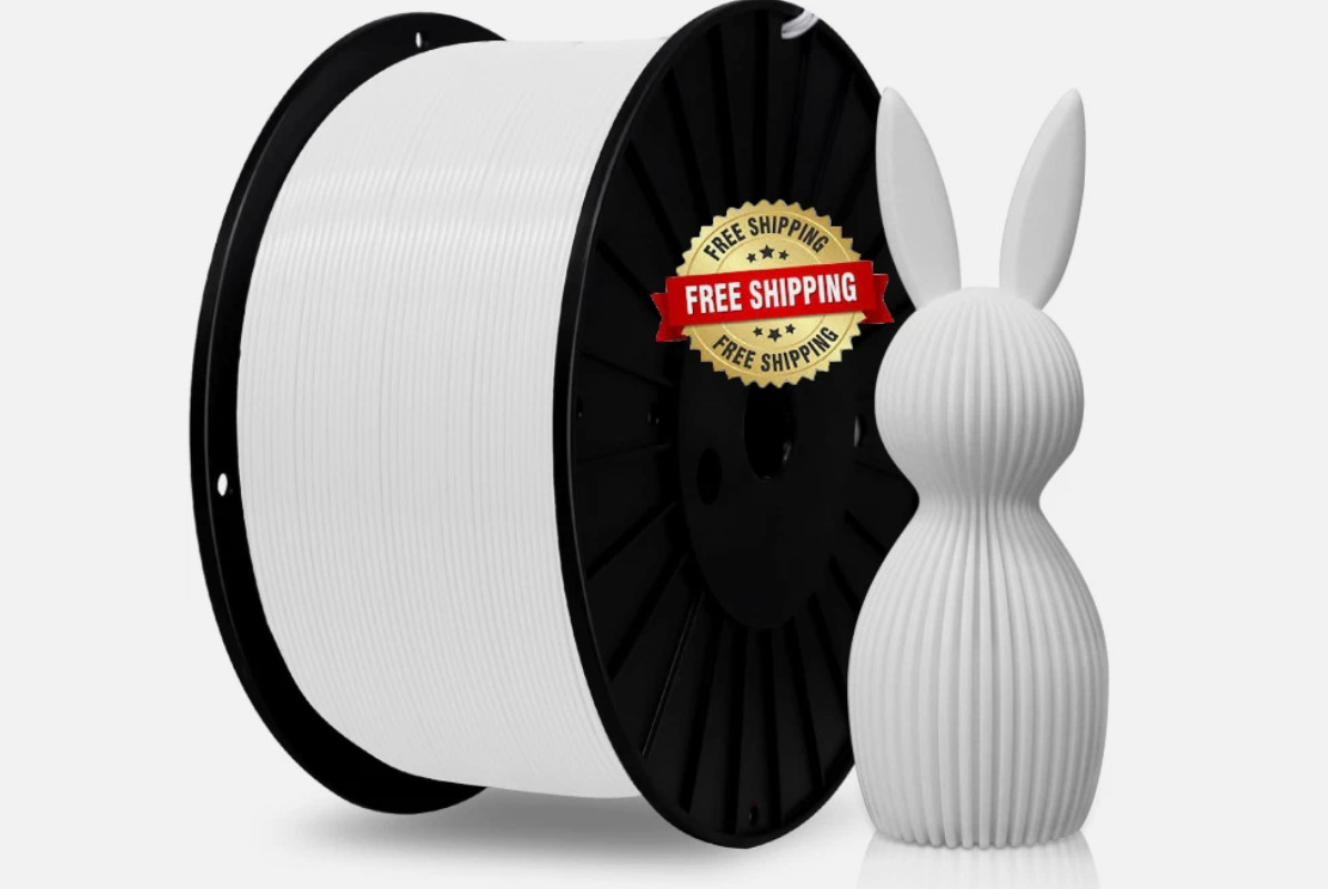 Filamento para impresora 3D de 3 kg 1,75 mm color blanco, para proyectos grandes