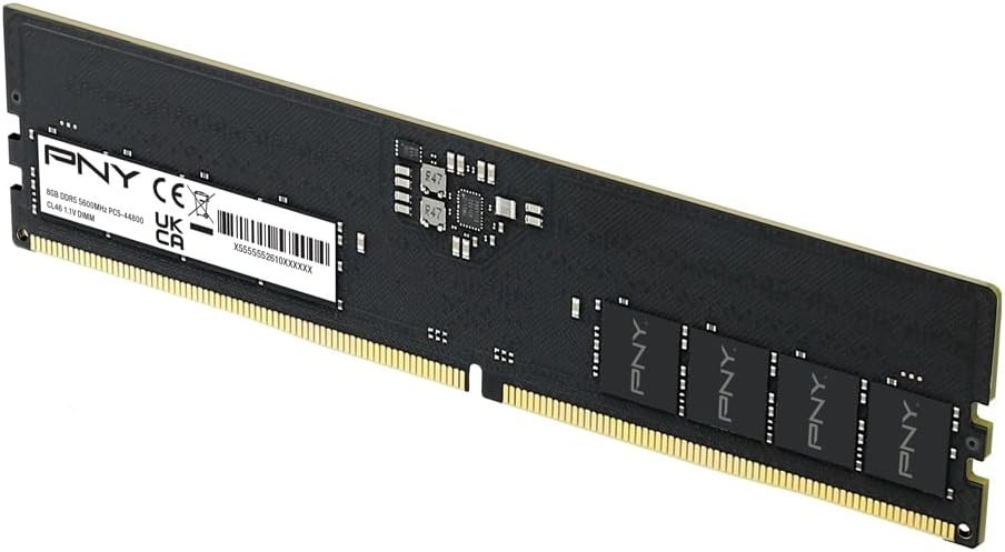 PNY DDR5 8GB 1x8GB 5600MHz CL46 Performance Desktop Memory RAM