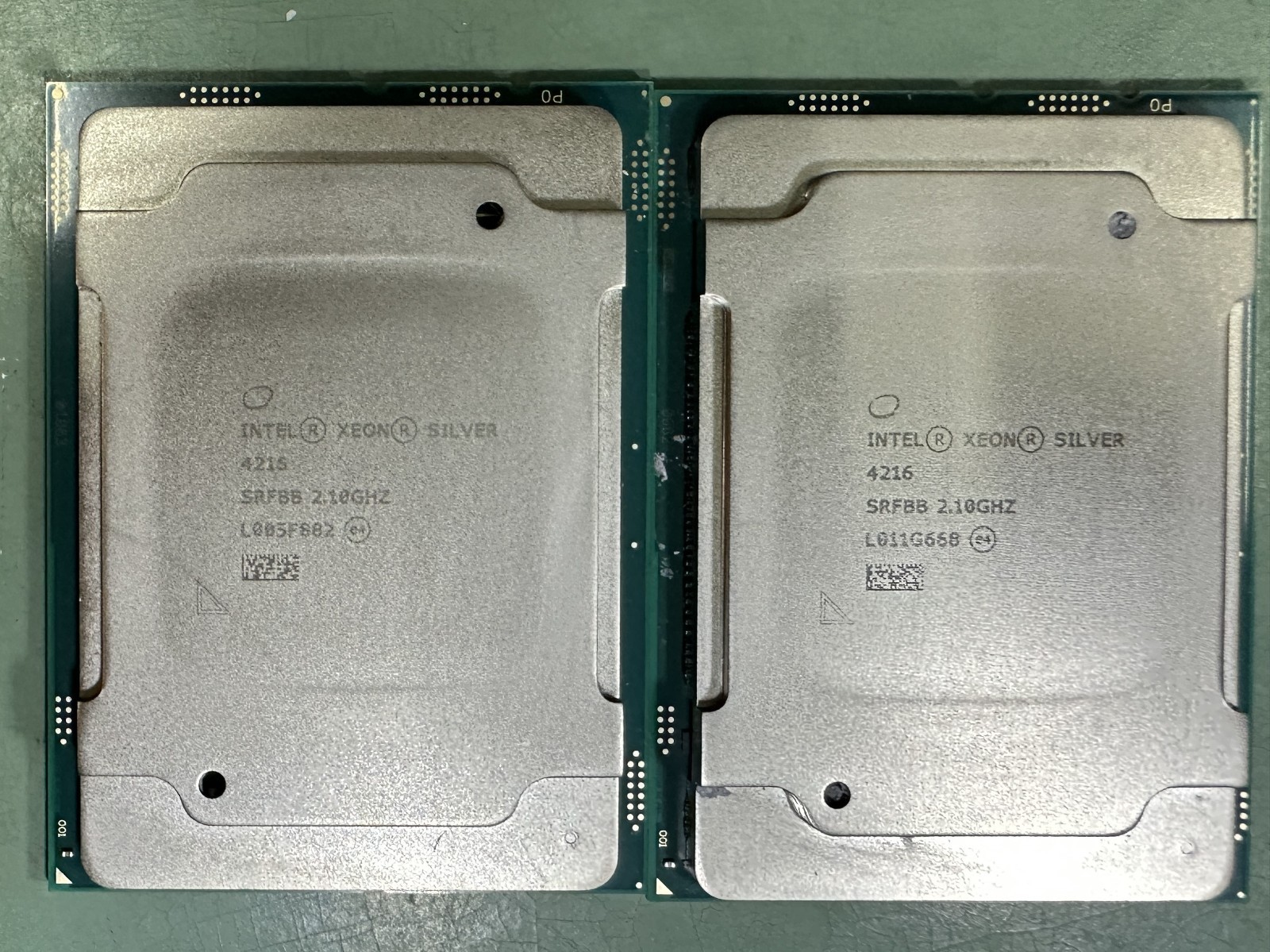 Lof of 2 Intel Xeon Silver 4216 2.1Ghz 16Core 22MB LGA3647 CPU Processor SRFBB