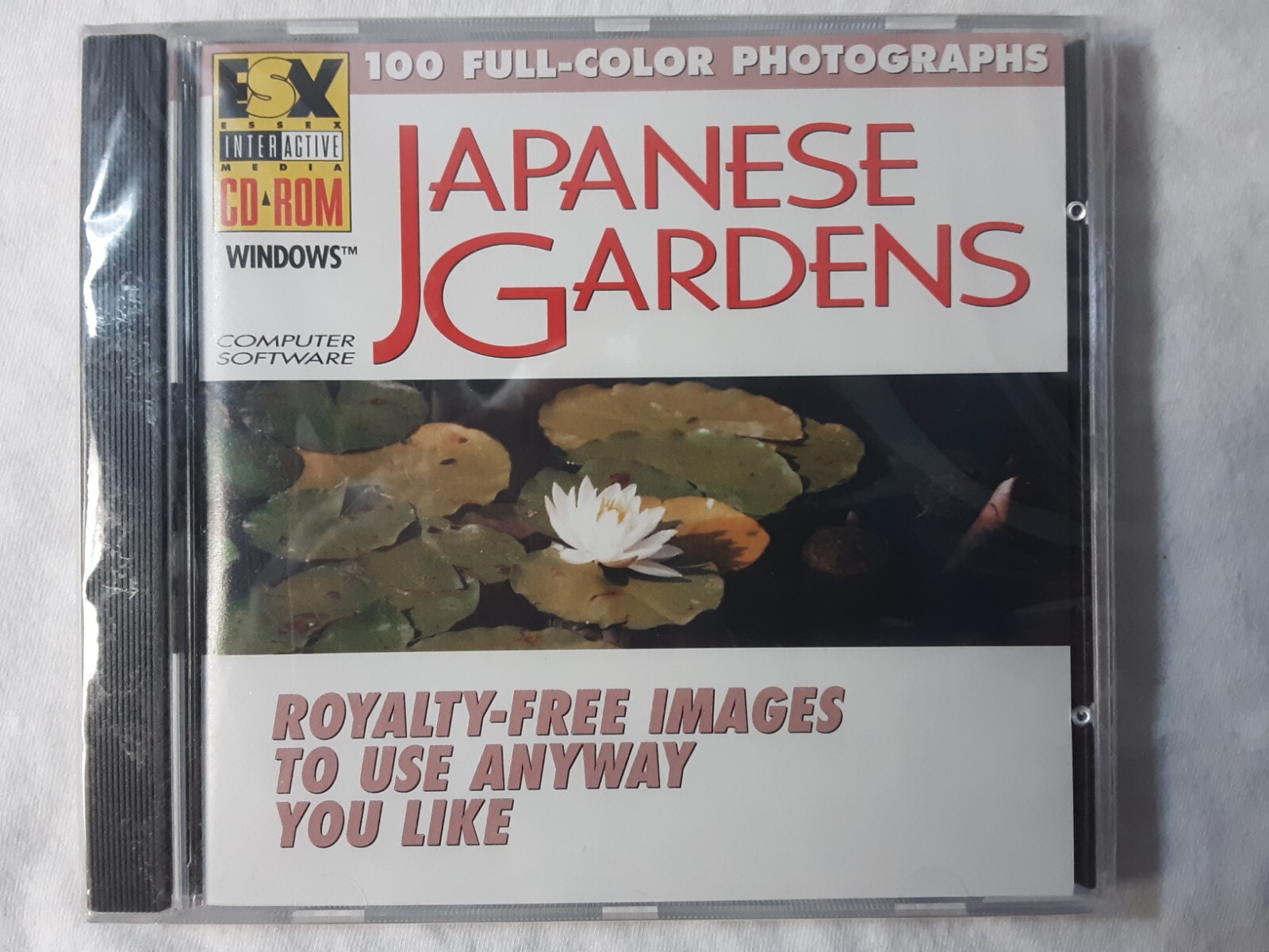 retro 1994 CD-Rom - Japanese Gardens royalty free images - use as you see fit